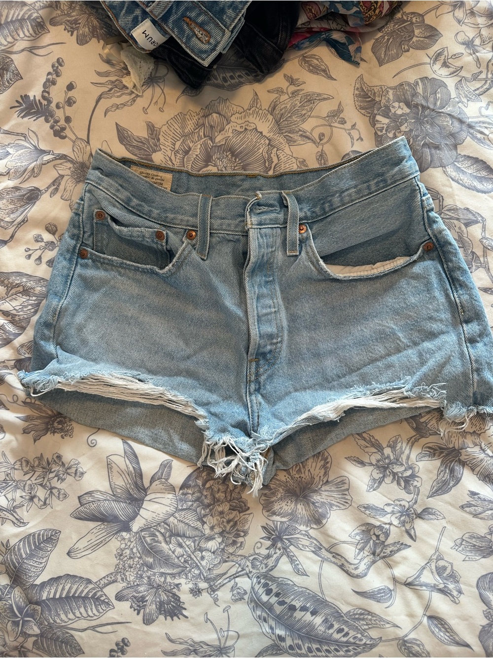 Levi’s 501 Blue Denim Cutoff Shorts